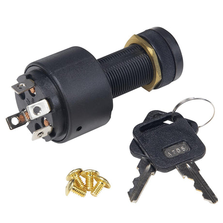 Seachoice 4 Position Starter Switch, Includes 2 Keys