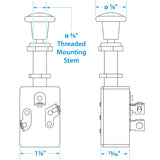 Seachoice Heavy Duty 3-Position Push-Pull Switch