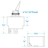 Seachoice 2-Position Toggle Switch, On/Off