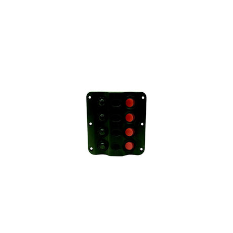 Seachoice 12321 LED 12V 4-Switch Distribution Panel, Pre-Wired, Boat Panel Mount