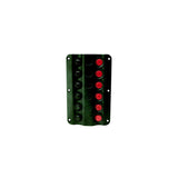 Seachoice 12331 LED 12V 6-Switch Distribution Panel, Pre-Wired, Boat Panel Mount