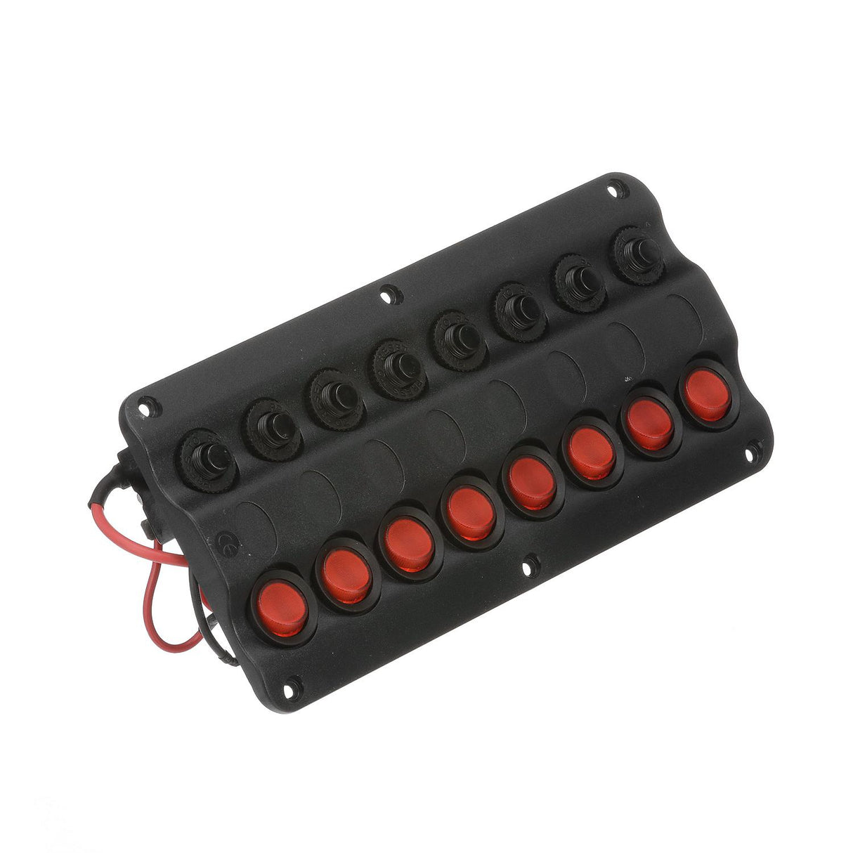 Seachoice 12341 LED 12V 8-Switch Distribution Panel, Pre-Wired, Boat Panel Mount