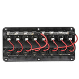 Seachoice 12341 LED 12V 8-Switch Distribution Panel, Pre-Wired, Boat Panel Mount