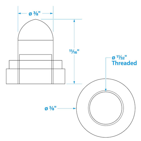 Seachoice Clear Protective Boot for Push to Reset Circuit Breakers, Pack of 2
