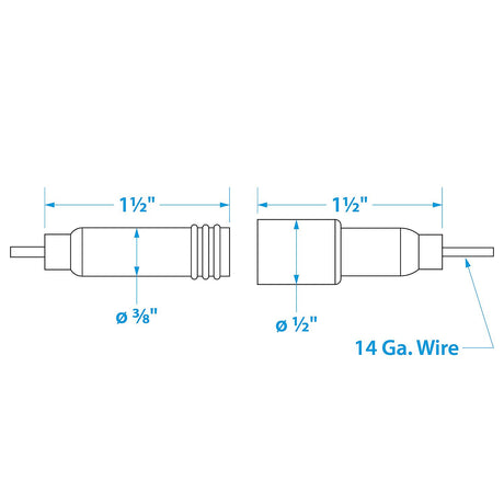 Seachoice In-Line Fuse Holder With Fuse, Waterproof, 20 Amp Fuse