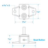 Seachoice 13061 Manual Reset Breaker, 30 Amp