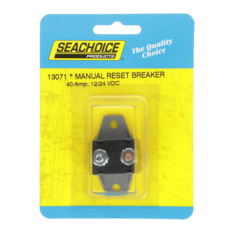 Seachoice 13071 Manual Reset Breaker, 40 Amp