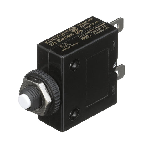 Seachoice Circuit Breaker, Push to Reset, 5 Amp