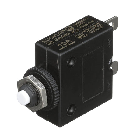 Seachoice Circuit Breaker, Push to Reset, 10 Amp