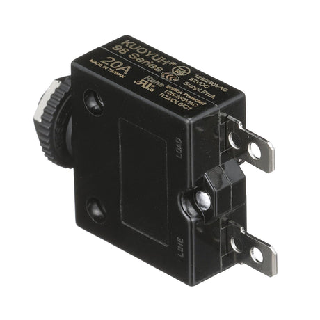 Seachoice Circuit Breaker, Push to Reset, 20 Amp
