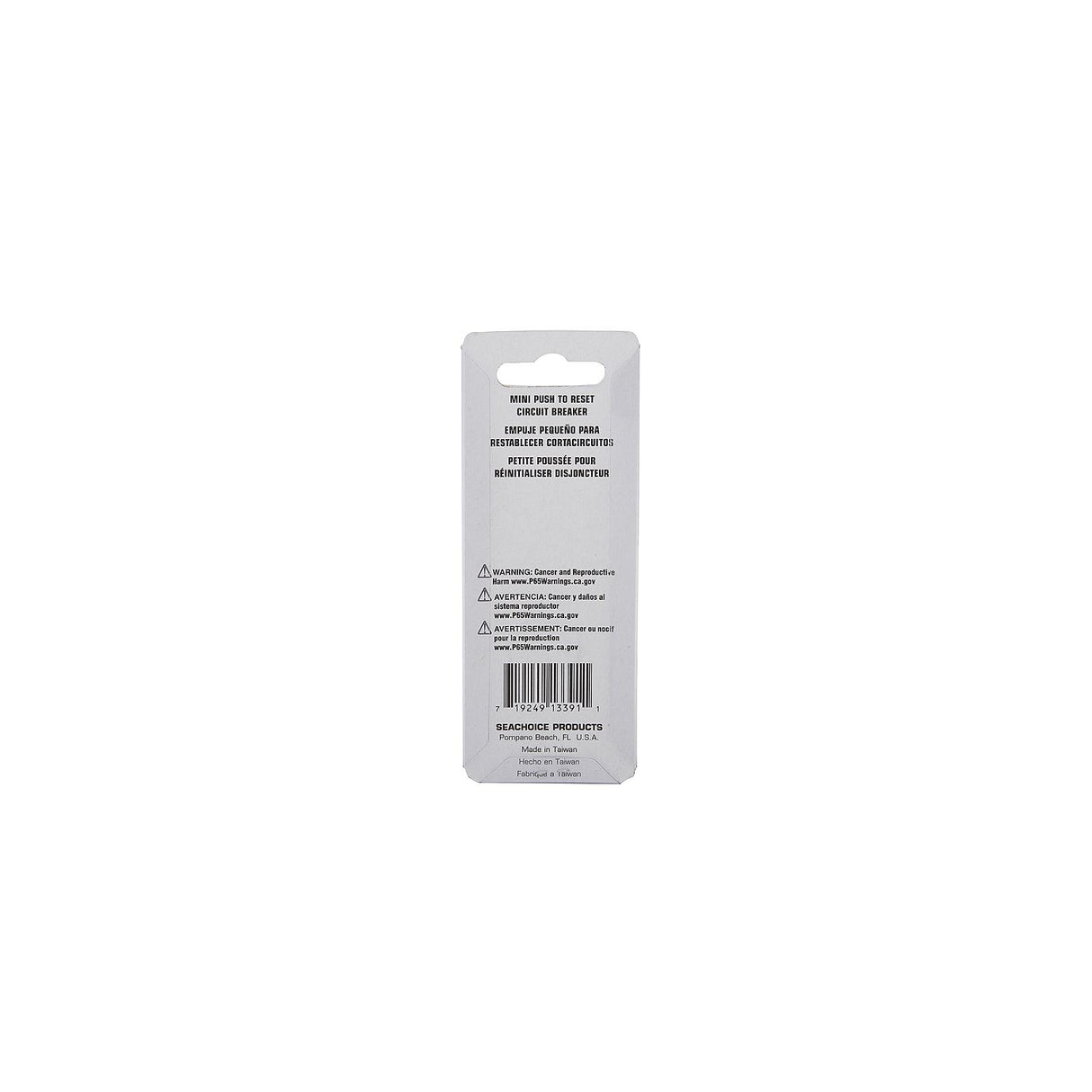 Seachoice Mini Push to Reset Circuit Breaker, 10 AMP