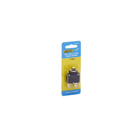 Seachoice Mini Push to Reset Circuit Breaker, 15 AMP