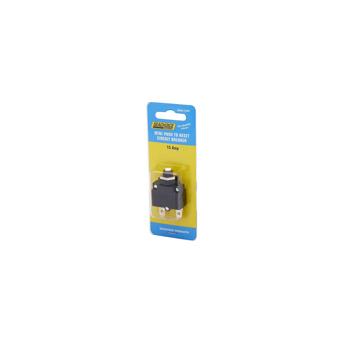 Seachoice Mini Push to Reset Circuit Breaker, 15 AMP