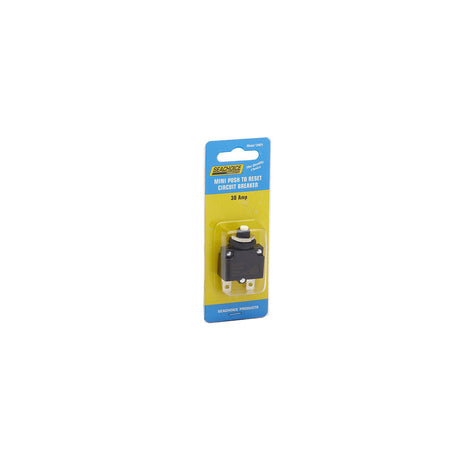 Seachoice Mini Push to Reset Circuit Breaker, 30 AMP