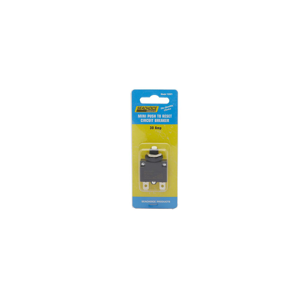 Seachoice Mini Push to Reset Circuit Breaker, 30 AMP