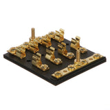 Seachoice 4-Gang Fuse and Terminal Block, Brass Clips and Contacts, SFE 20 Amp of 3AG Fuse