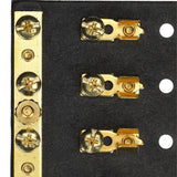 Seachoice 4-Gang Fuse and Terminal Block, Brass Clips and Contacts, SFE 20 Amp of 3AG Fuse