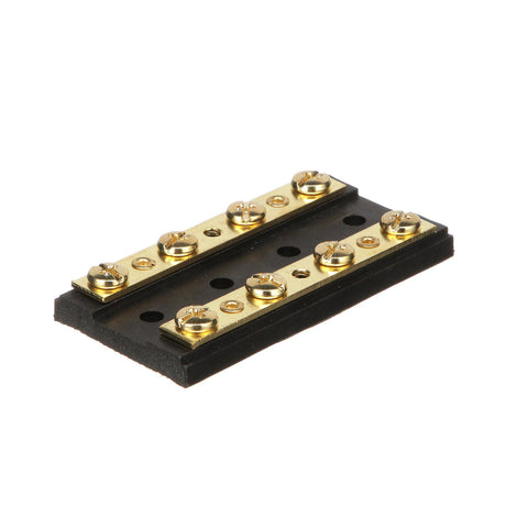 Seachoice Terminal Block, 4-Gang, Plastic Base with Brass Hardware