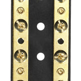 Seachoice Terminal Block, 4-Gang, Plastic Base with Brass Hardware