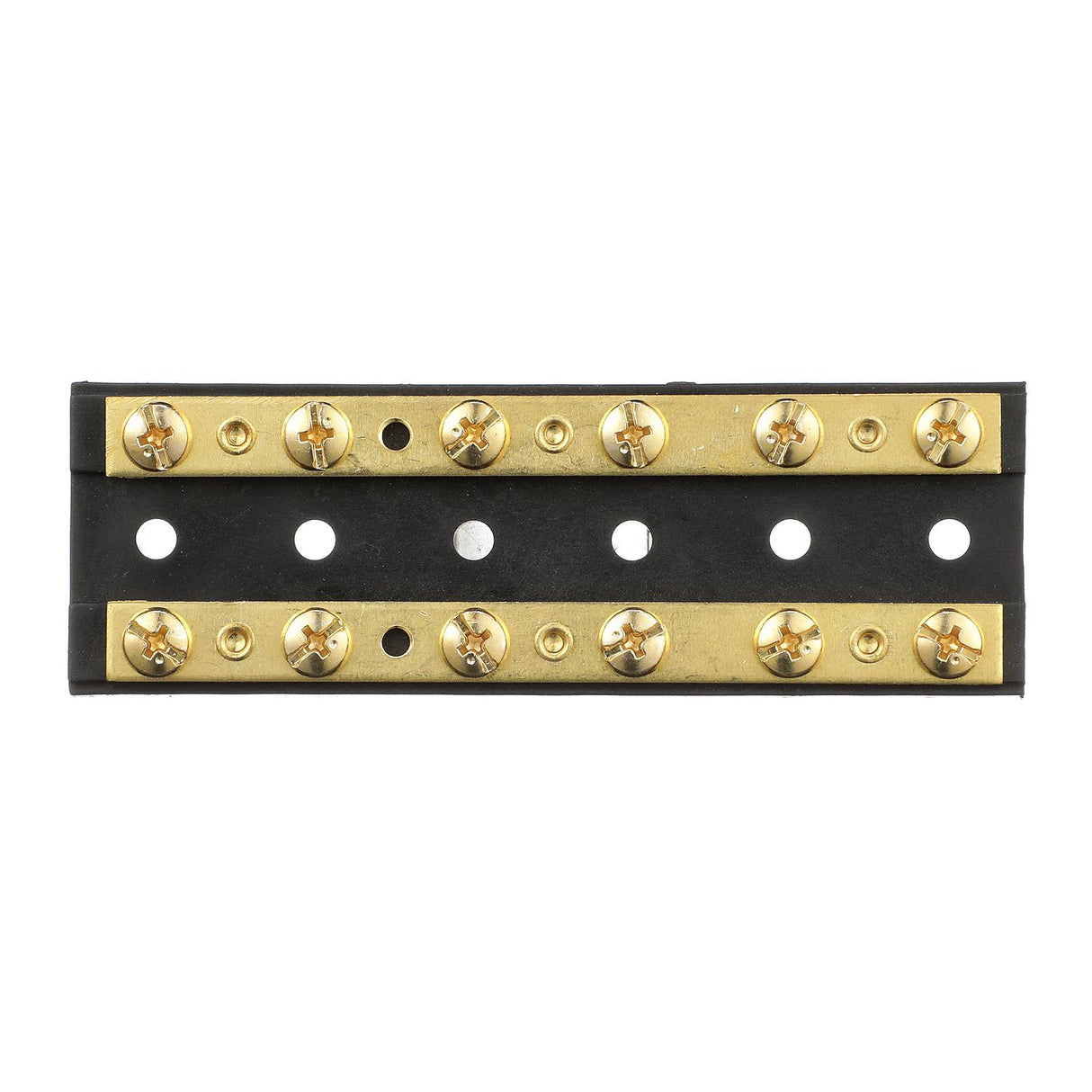 Seachoice Terminal Block, 6-Gang, Brass Clips and Contacts