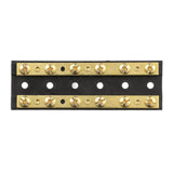 Seachoice Terminal Block, 6-Gang, Brass Clips and Contacts