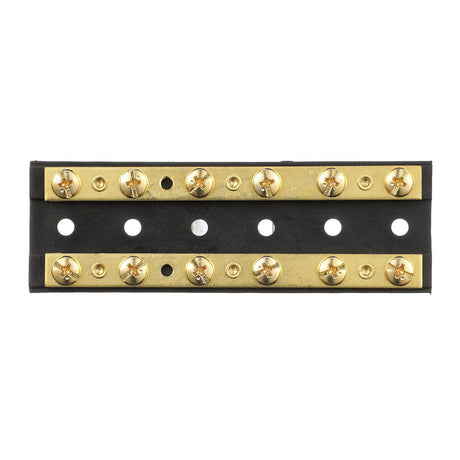 Seachoice Terminal Block, 6-Gang, Brass Clips and Contacts