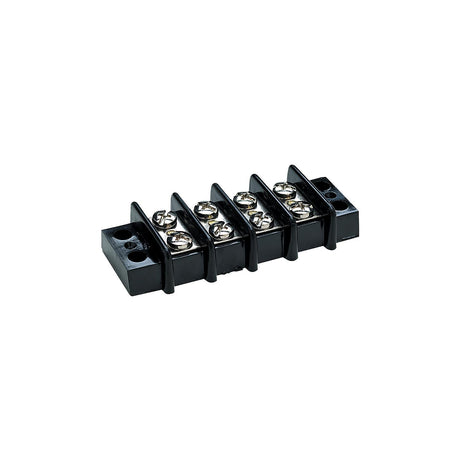 Seachoice 13561 Terminal Block, 4-Gang, Brass Clips and Contacts