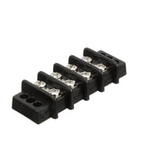 Seachoice 13561 Terminal Block, 4-Gang, Brass Clips and Contacts