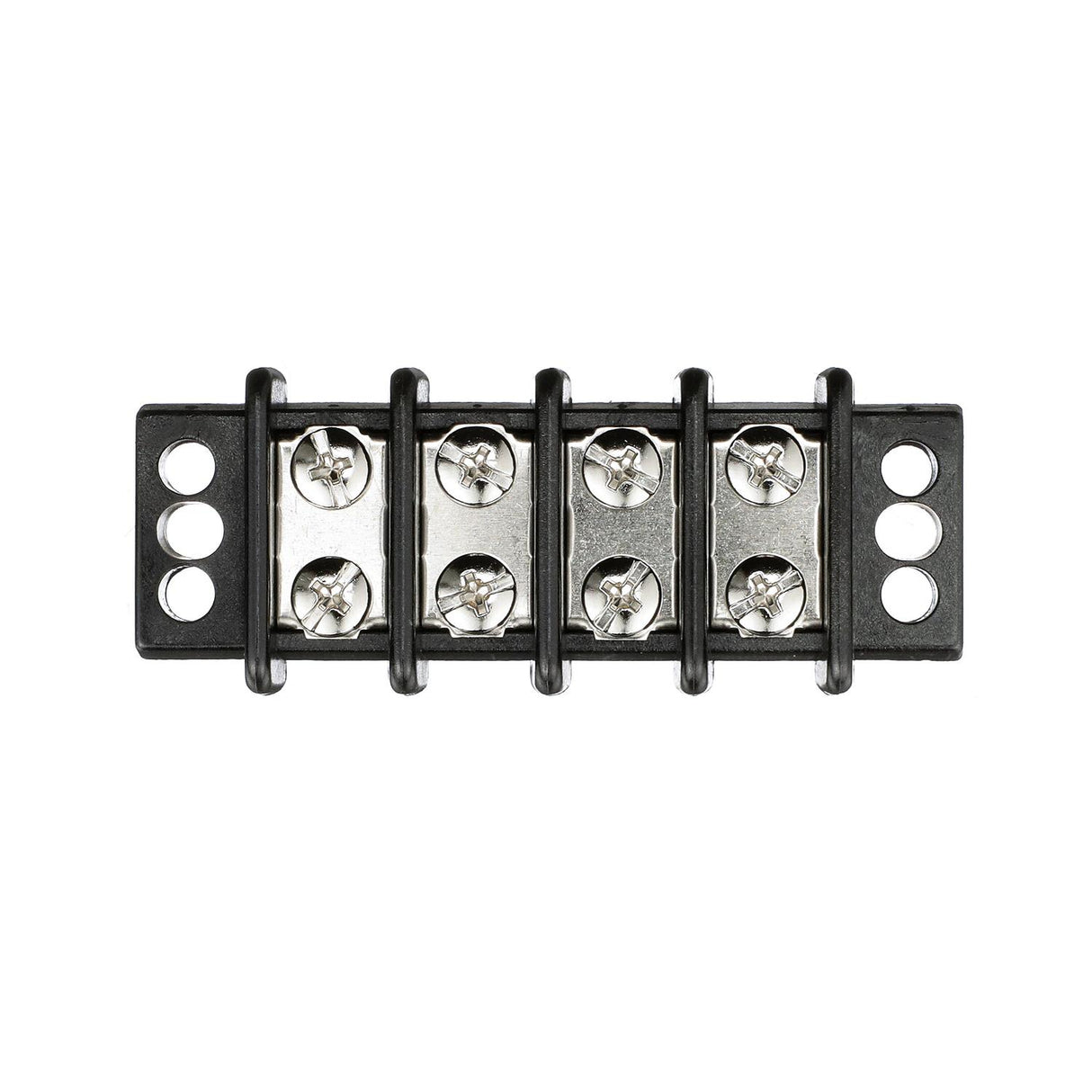 Seachoice 13561 Terminal Block, 4-Gang, Brass Clips and Contacts