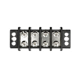 Seachoice 13561 Terminal Block, 4-Gang, Brass Clips and Contacts