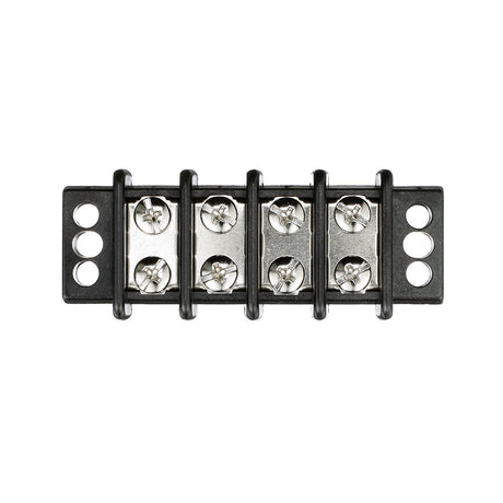 Seachoice 13561 Terminal Block, 4-Gang, Brass Clips and Contacts