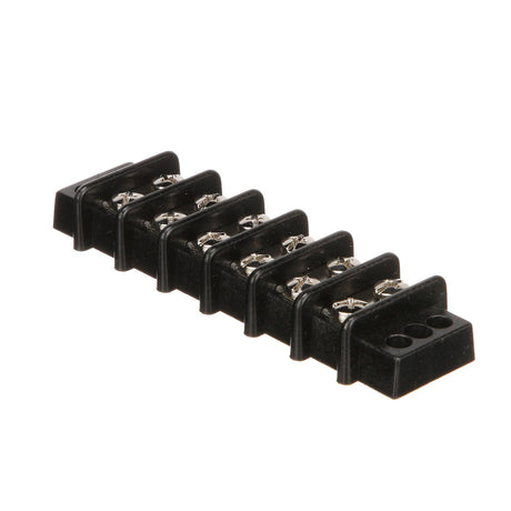 Seachoice 13571 Terminal Block, 6-Gang, Nickel Plated Brass Terminals