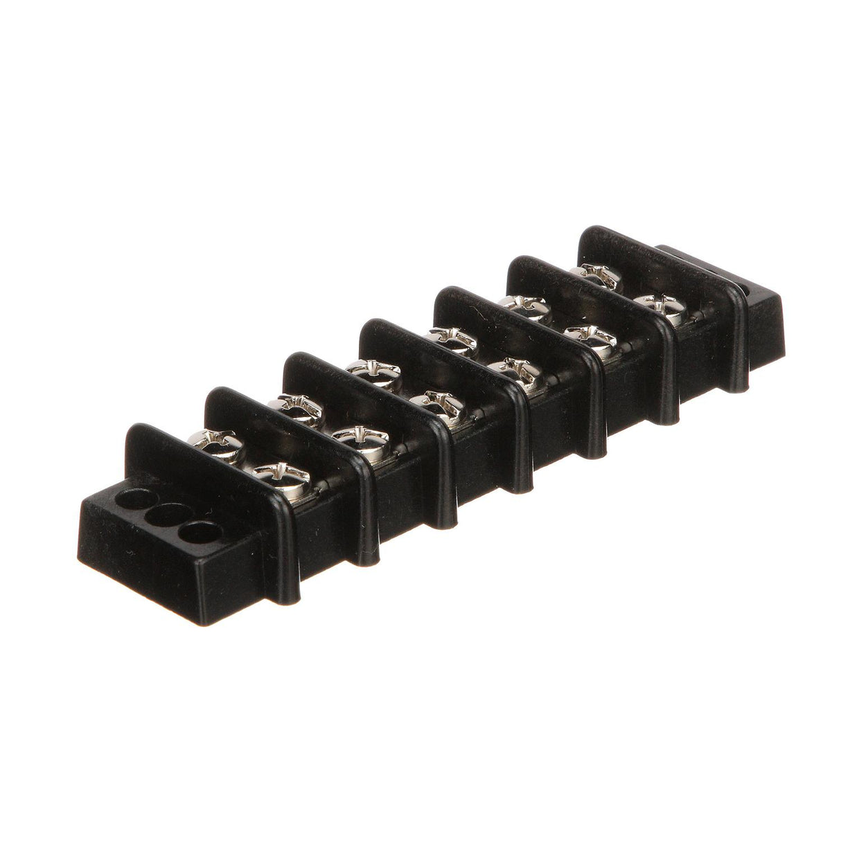 Seachoice 13571 Terminal Block, 6-Gang, Nickel Plated Brass Terminals
