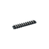 Seachoice 13591 Terminal Block, 10-Gang, Nickel Plated Brass Terminals