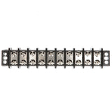 Seachoice 13591 Terminal Block, 10-Gang, Nickel Plated Brass Terminals