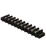 Seachoice 13591 Terminal Block, 10-Gang, Nickel Plated Brass Terminals