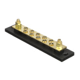 Seachoice 13631 Terminal Block, 10-Gang, Brass Clips and Contacts