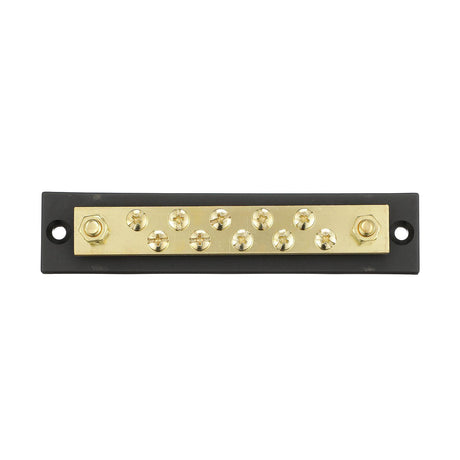Seachoice 13631 Terminal Block, 10-Gang, Brass Clips and Contacts
