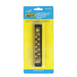 Seachoice 13631 Terminal Block, 10-Gang, Brass Clips and Contacts