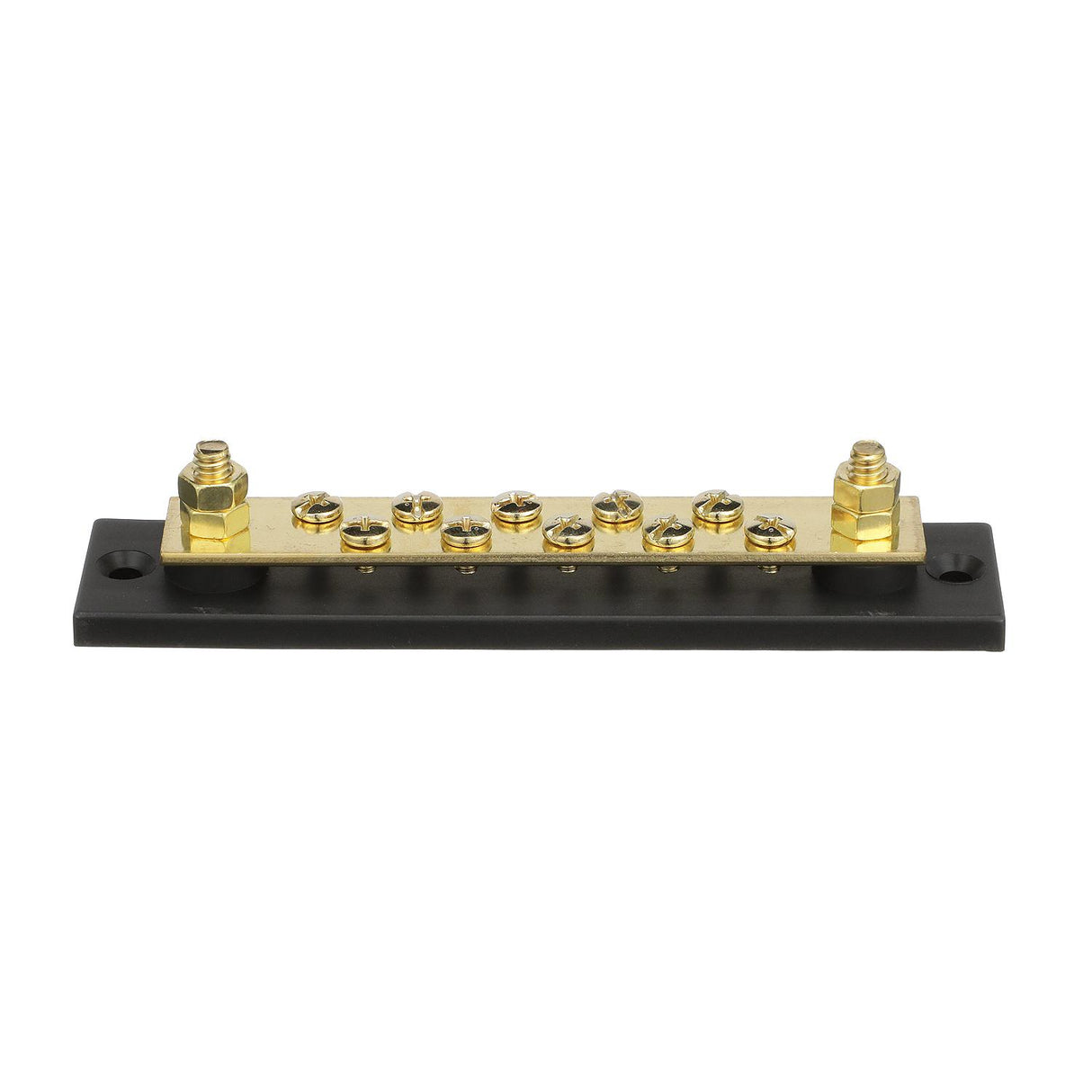 Seachoice 13631 Terminal Block, 10-Gang, Brass Clips and Contacts