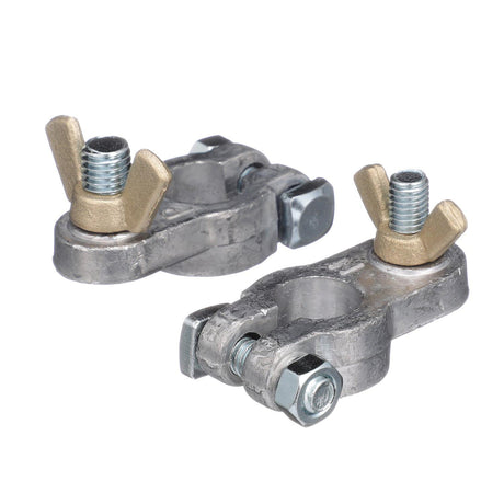 Seachoice Boat Battery Terminal Set w/ Wing Nuts, Includes Positive and Negative Terminals