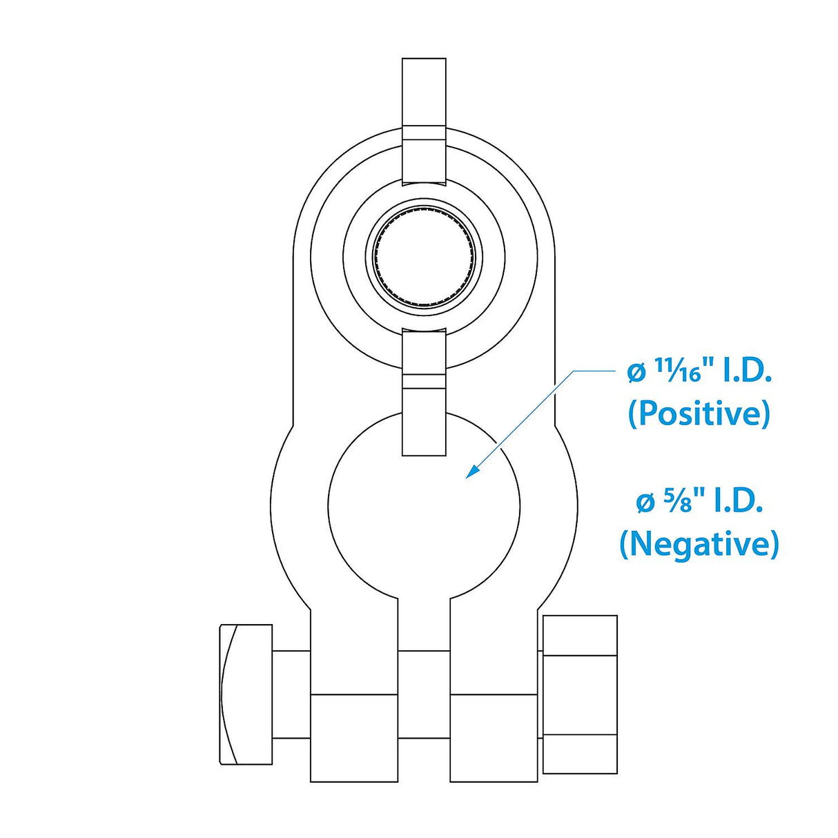 Seachoice Boat Battery Terminal Set w/ Wing Nuts, Includes Positive and Negative Terminals