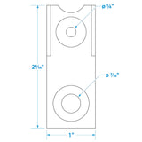 Seachoice Circuit Breaker Bracket, Fits 20, 30, 40, Or 50 Amp Dual Stud Manual Reset Breakers