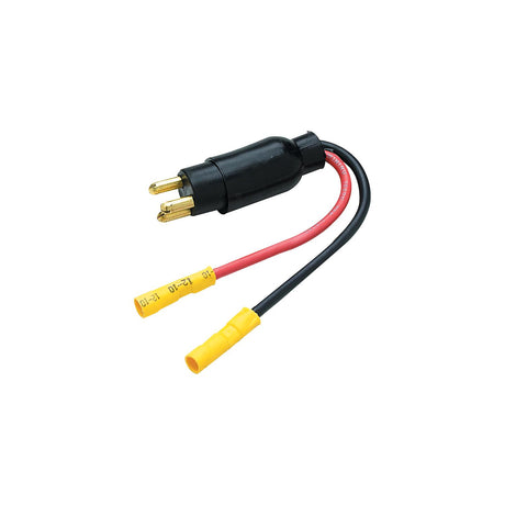 Seachoice Trolling Motor Plug, Straight, Male, Motor Side, 6 in. Lead Wires