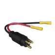 Seachoice Trolling Motor Plug, Straight, Male, Motor Side, 6 in. Lead Wires