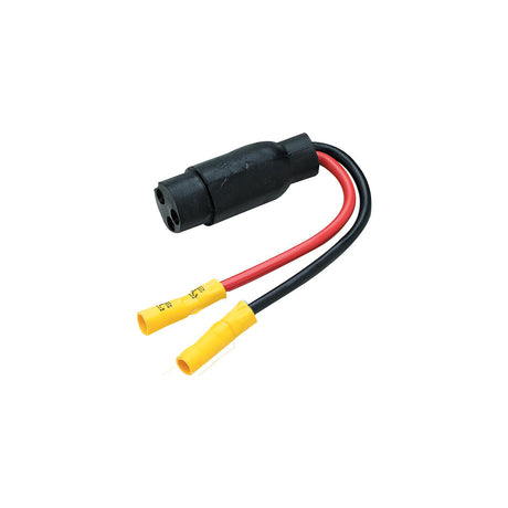 Seachoice Trolling Motor Plug, Straight Female, Motor Side, 6 in. Lead Wires