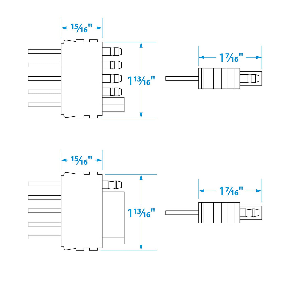Seachoice Trailer Wire Harness Extension, 5 Pole, Flat, 48 In.
