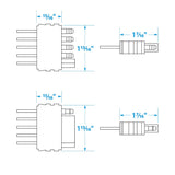 Seachoice Trailer Wire Harness Extension, 5 Pole, Flat, 48 In.