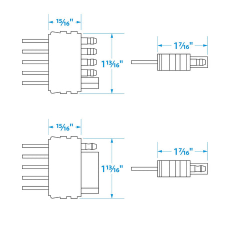 Seachoice Trailer Wire Harness Extension, 5 Pole, Flat, 48 In.