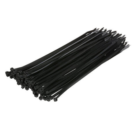 Seachoice 14151 Cable Ties, 11 in. Long, 50 Lbs. Max Load, UV Black, Pack of 100
